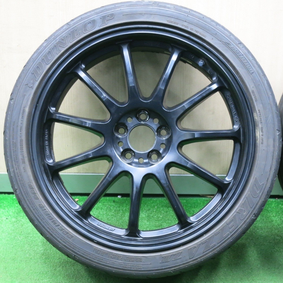4本価格★WORK EMOTION 11R 225/40R18 ダンロップ ディレッツァ Z3 ワーク エモーション 18インチ PCD100/5H★5020404NJノ