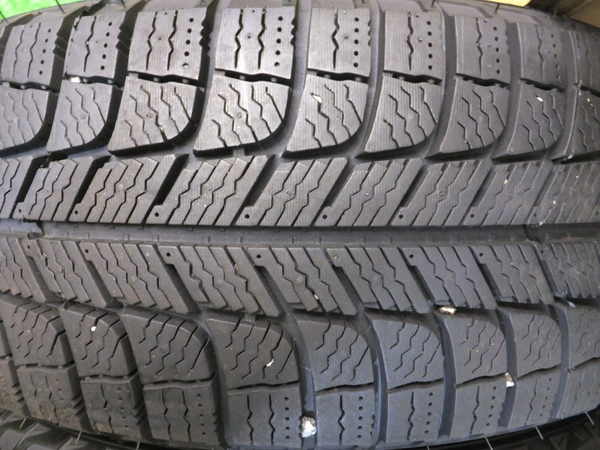 [送料無料] バリ溝！19年！ほぼ10分★ワーゲン 等 185/60R15 スタッドレス AGA ミシュラン X-ICE XI3 15インチ PCD100/5H★2071905Hス