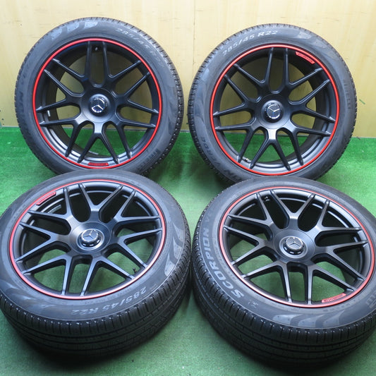 ほぼ未使用★ベンツ Gクラス G63 W463 AMG タイプ 285/45R22 ピレリ スコーピオン VERDE オールシーズン プラスⅡ 22インチ PCD130/5H★3041201クノ