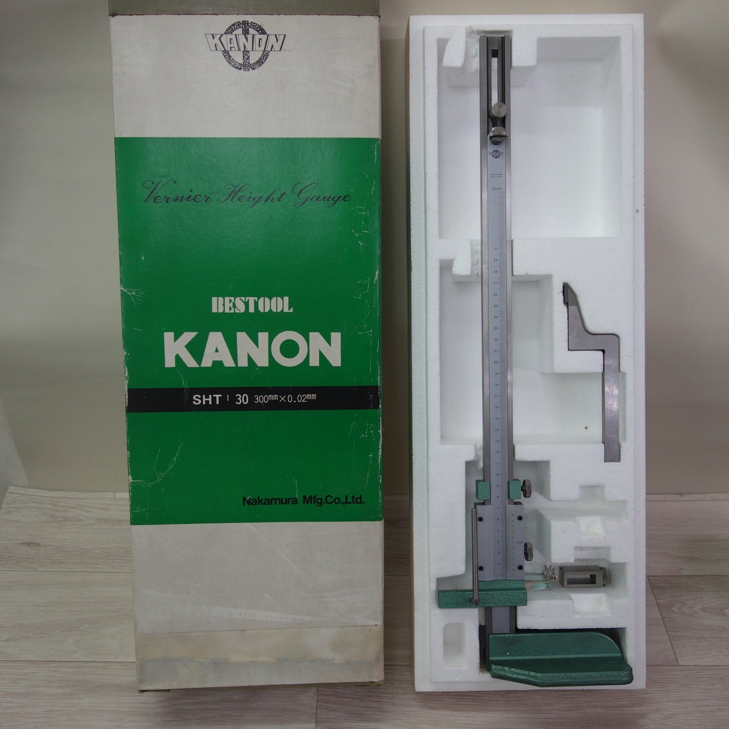 [送料無料] ☆KANON ハイトゲージ SHT Ⅰ 30cm 300mm×0.02mm 形 基準器 測定 計測 工具 スケール カノン 中村製作所 BESTOOL☆