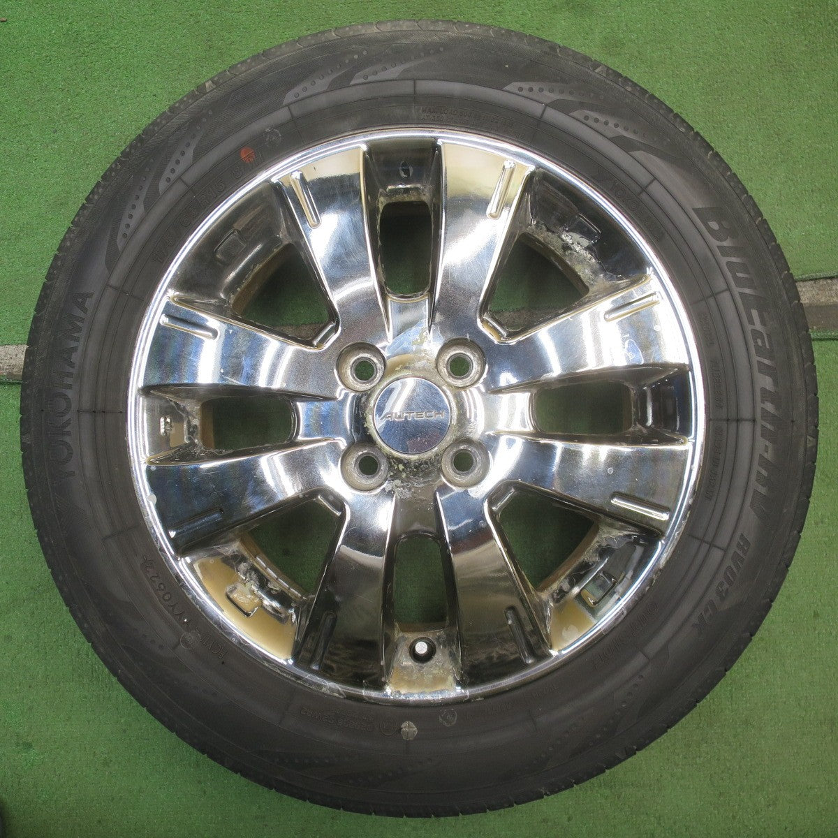 バリ溝！22年！8.5分◎日産 キューブ ライダー 純正 AUTECH 175/65R15 ヨコハマ BluEarth-RV RV03 CK オーテック 15インチ PCD100/4H◎6072903NJノ
