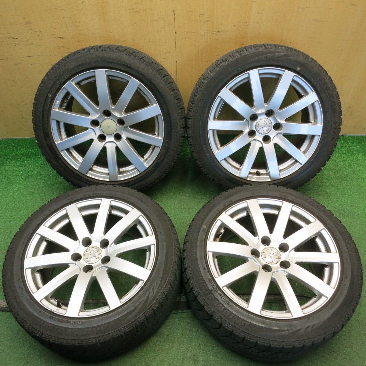 4本価格◎ベンツ 等 AGA S-10 225/50R17 スタッドレス ブリヂストン ブリザック VRX 17インチ PCD112/5H◎6081313HAス