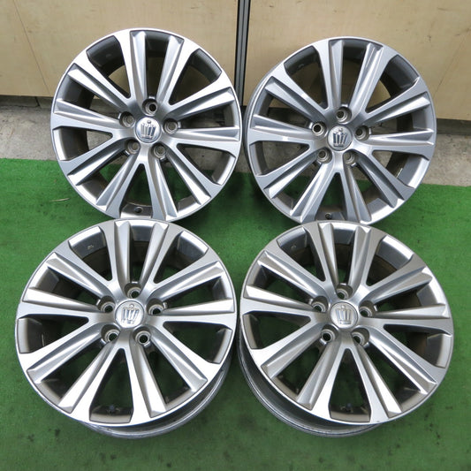 4本価格★トヨタ 210系 クラウン アスリート 純正 ホイール 17インチ 17×7.5J PCD114.3/5H★5091502ナホ