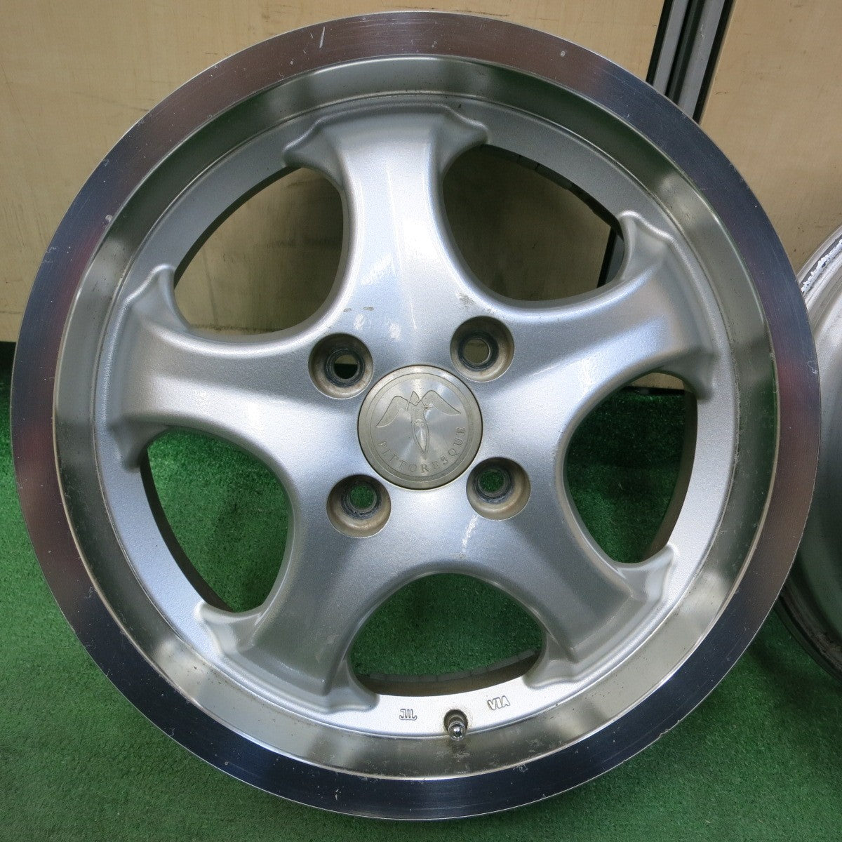 [送料無料] 4本価格★KOSEI PITTORESQUE 光生 ピトレスク 15インチ ホイール 15×5J PCD100/4H★4102912SYホ