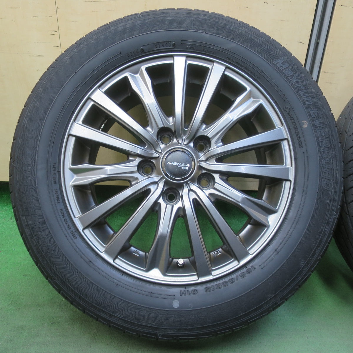 4本価格★195/65R15 オートバックス Maxrun EVERROAD SIBILLA NEXT W5 シビラ ネクスト 15インチ PCD114.3/5H★6051207イノ