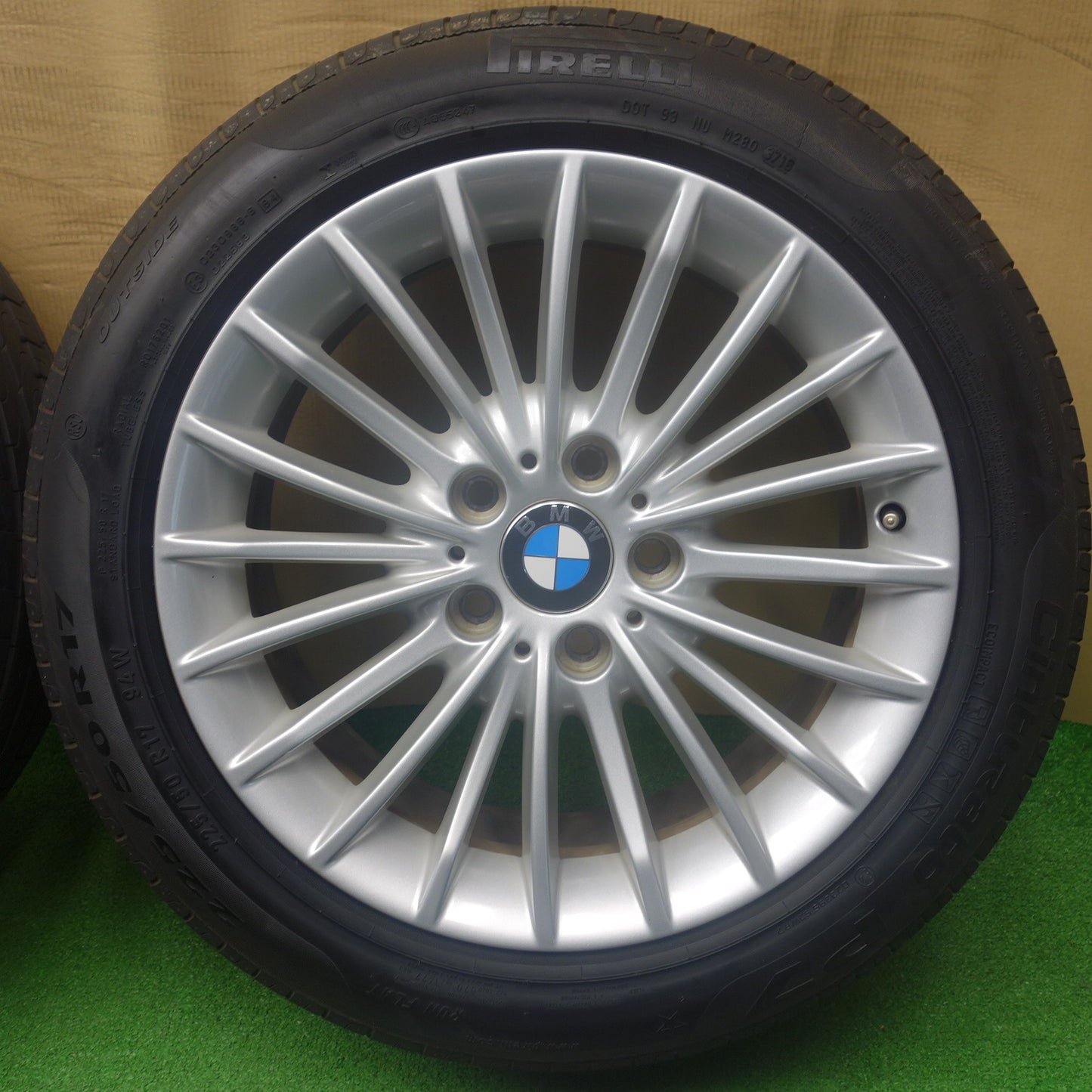 バリ溝！9.5分★BMW 3シリーズ F30 F31 純正 225/50R17 ピレリ Cinturato P7 17インチ PCD120/5H★6052101KTノ