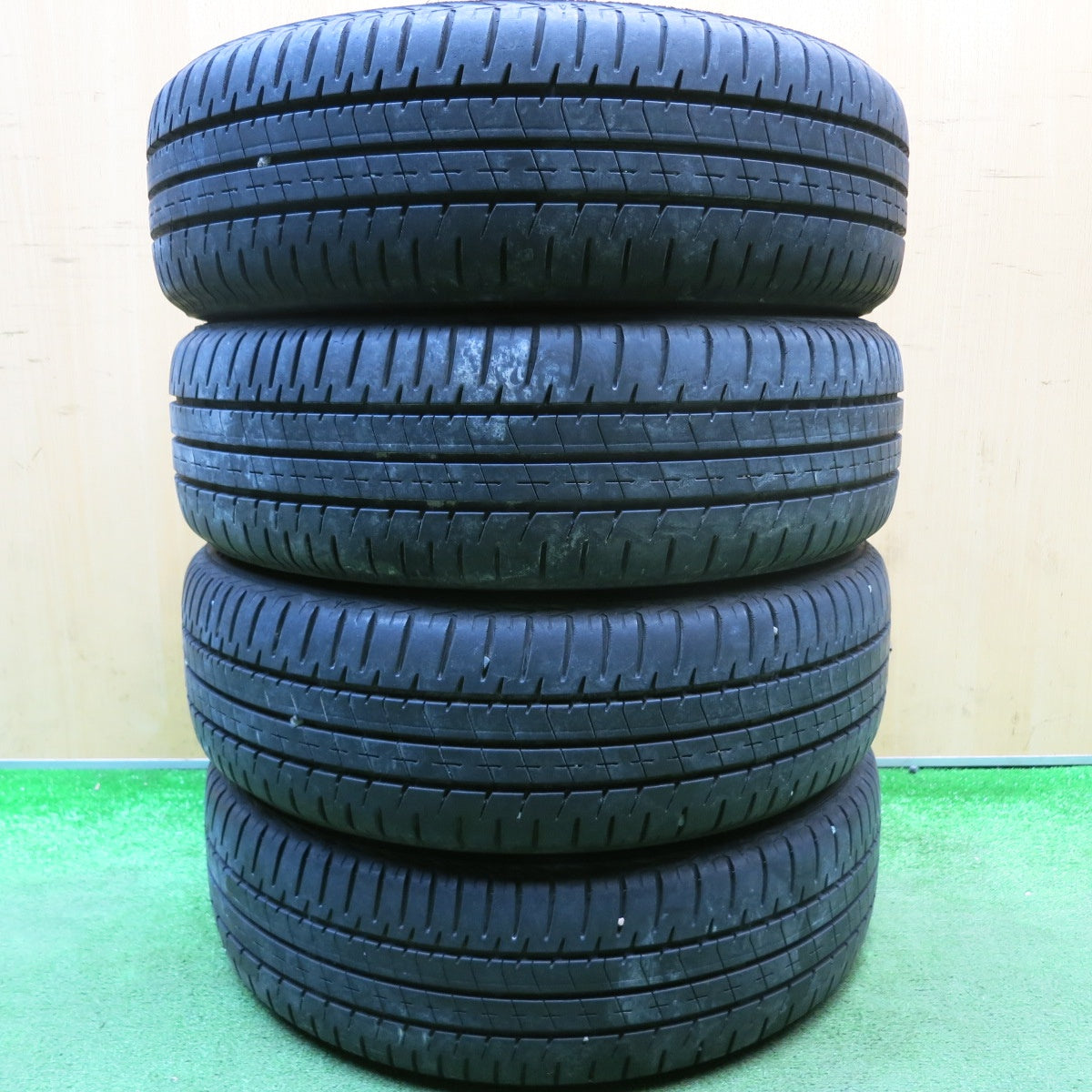 バリ溝！22年！8.5分★ダイハツ LA600S タント カスタム 純正 165/55R15 ブリヂストン エコピア NH200C 15インチ PCD100/4H★6022312HAノ