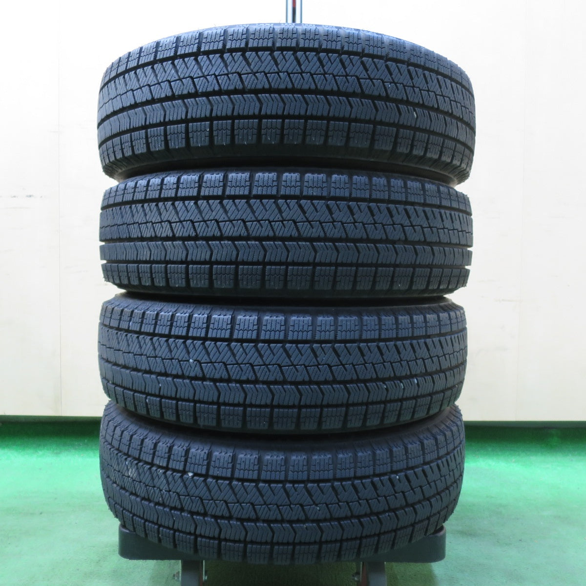 [送料無料] バリ溝！22年！キレイ！9分★スタッドレス 155/65R14 ブリヂストン ブリザック VRX2 TEAD テッド 14インチ PCD100/4H★5010606イス