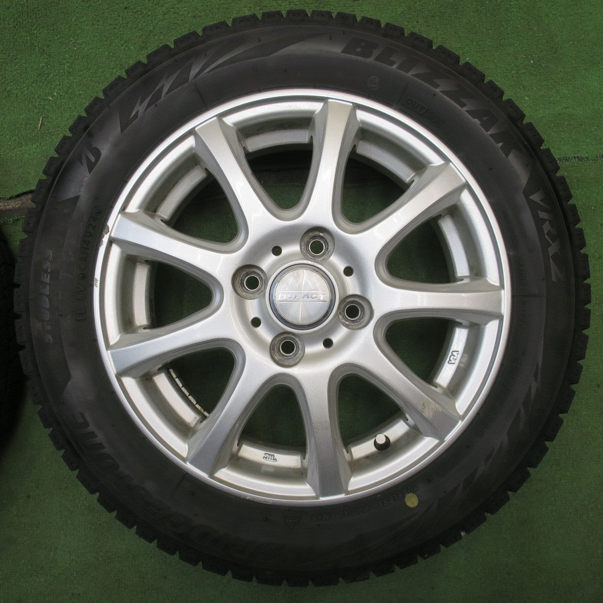 バリ溝！24年！8.5分◎スタッドレス 155/65R14 ブリヂストン ブリザック VRX2 DUFACT デュファクト 14インチ PCD100/4H◎6072401NJス