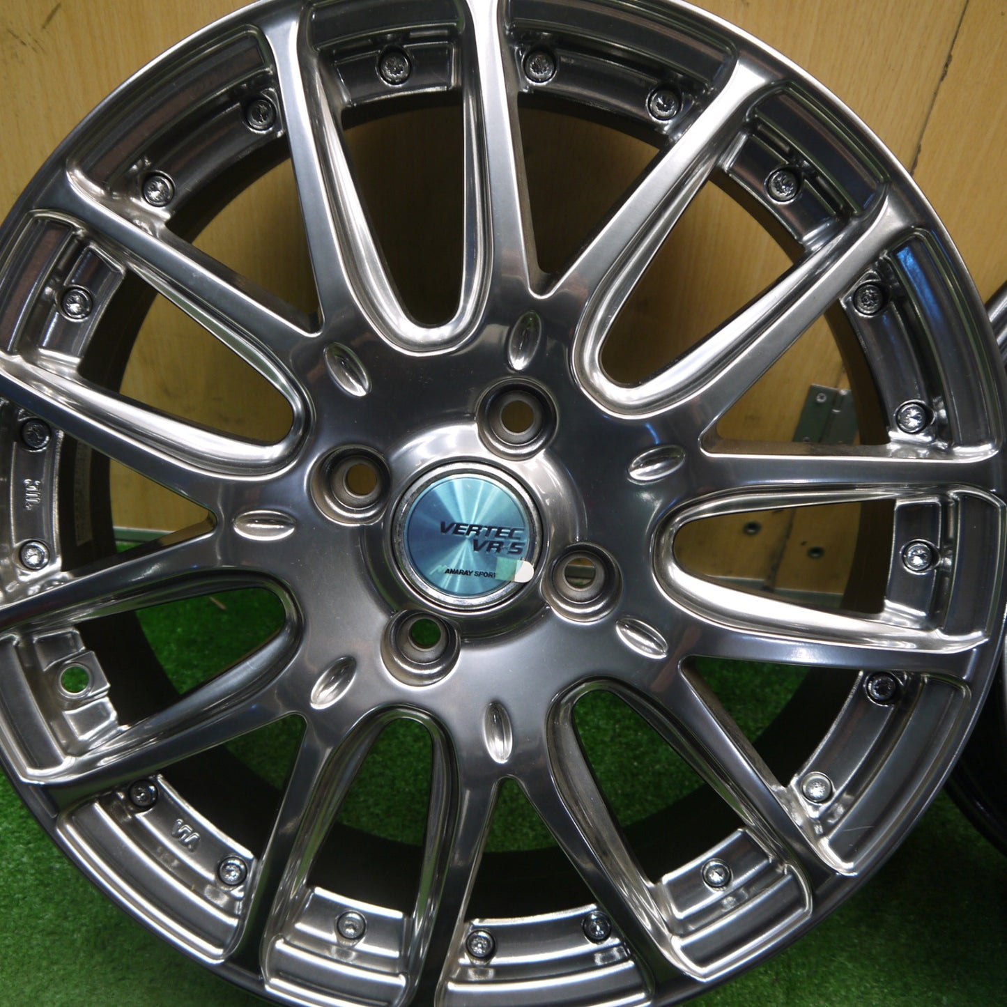 未使用！付属品付き★VERTEC VR-5 MANARAY SPORT 16インチ ホイール ヴァーテック マナレイ スポーツ 16×5J PCD100/4H★6022404Hホ
