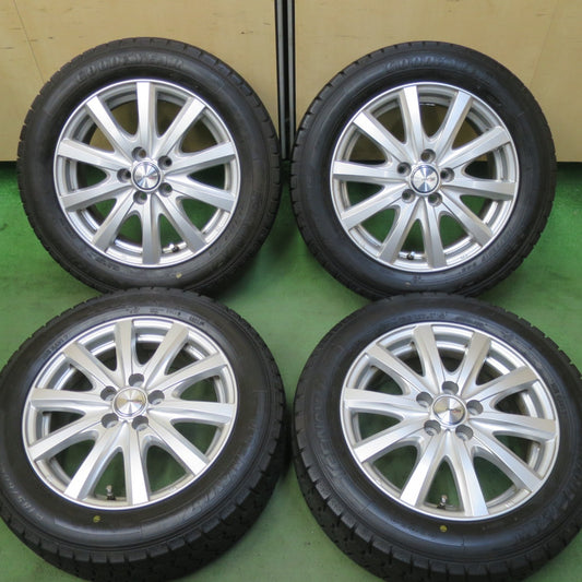 バリ溝！キレイ！9.5分★シエンタ 等 185/60R15 スタッドレス グッドイヤー アイスナビ7 ravrion RS01 ラブリオン 15インチ PCD100/5H★5092504TTス