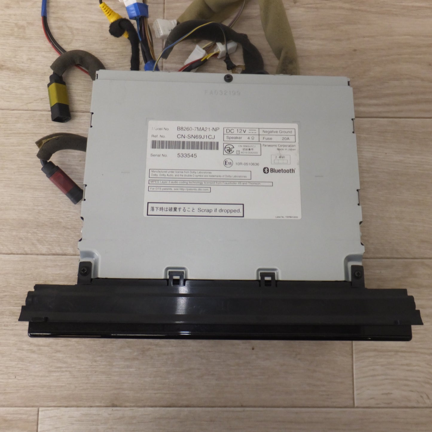 [送料無料] 現状品★パナソニック製 日産 純正 オリジナルナビゲーション MM319D-L B8260-7MA21-NP[41]★