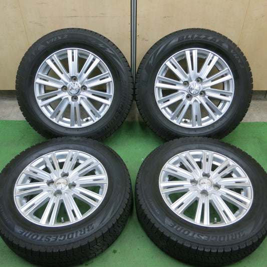 バリ溝！22年！キレイ！9分★スタッドレス 185/65R15 ブリヂストン ブリザック VRX2 JOKER ICE ジョーカー アイス 15インチ PCD100/4H★5042801TTス