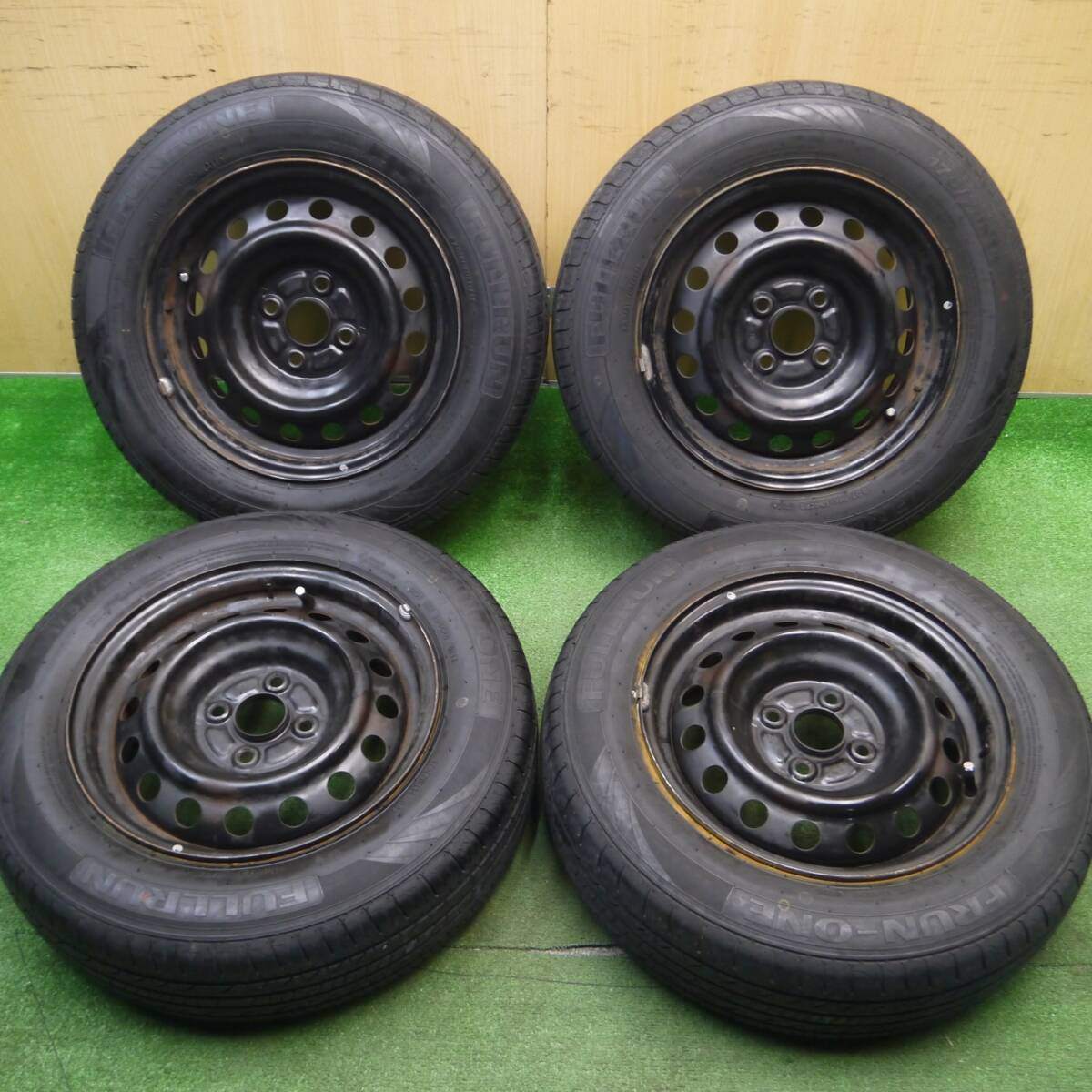 4本価格★175/70R14 フルラン FRUN-ONE スチール ホイール 14インチ PCD100/4H★5012212Hノ