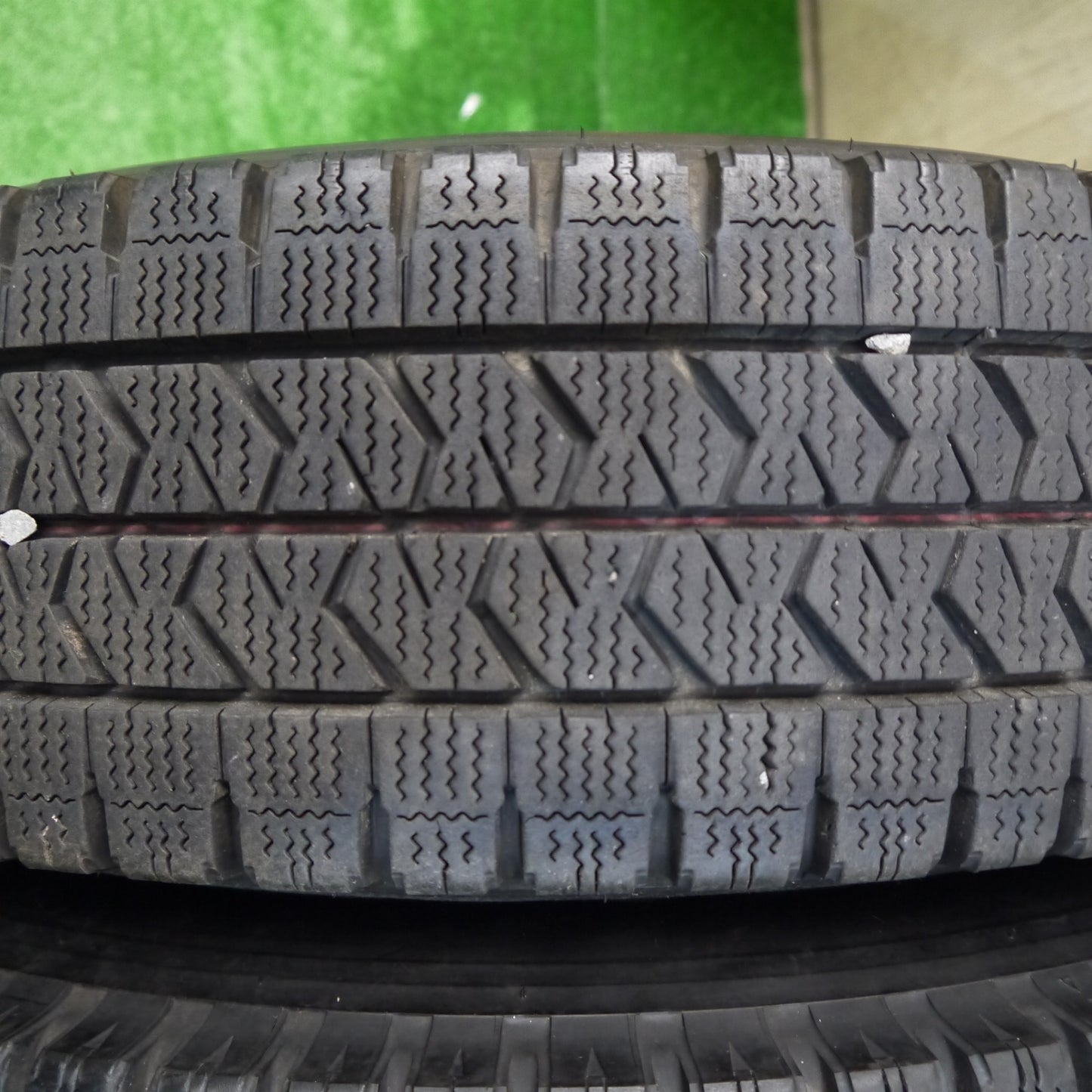 バリ溝！23年！9分！6本★トラック 195/85R16 114/112N スタッドレス ブリヂストン ブリザック W989 TOPY スチール 16インチ PCD203.2/5H★5111201KKス