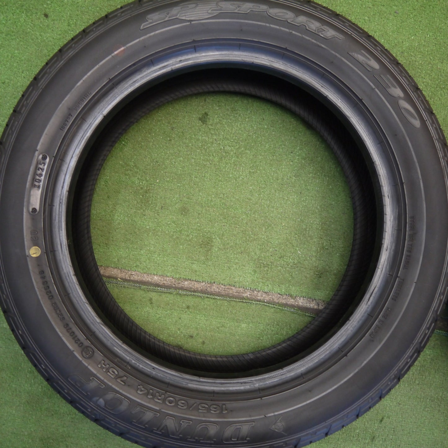 新車外し！25年★165/60R14 ダンロップ SPスポーツ 230 タイヤ 14インチ エブリイ ワゴン クリッパー リオ 等★6071009Hノタ