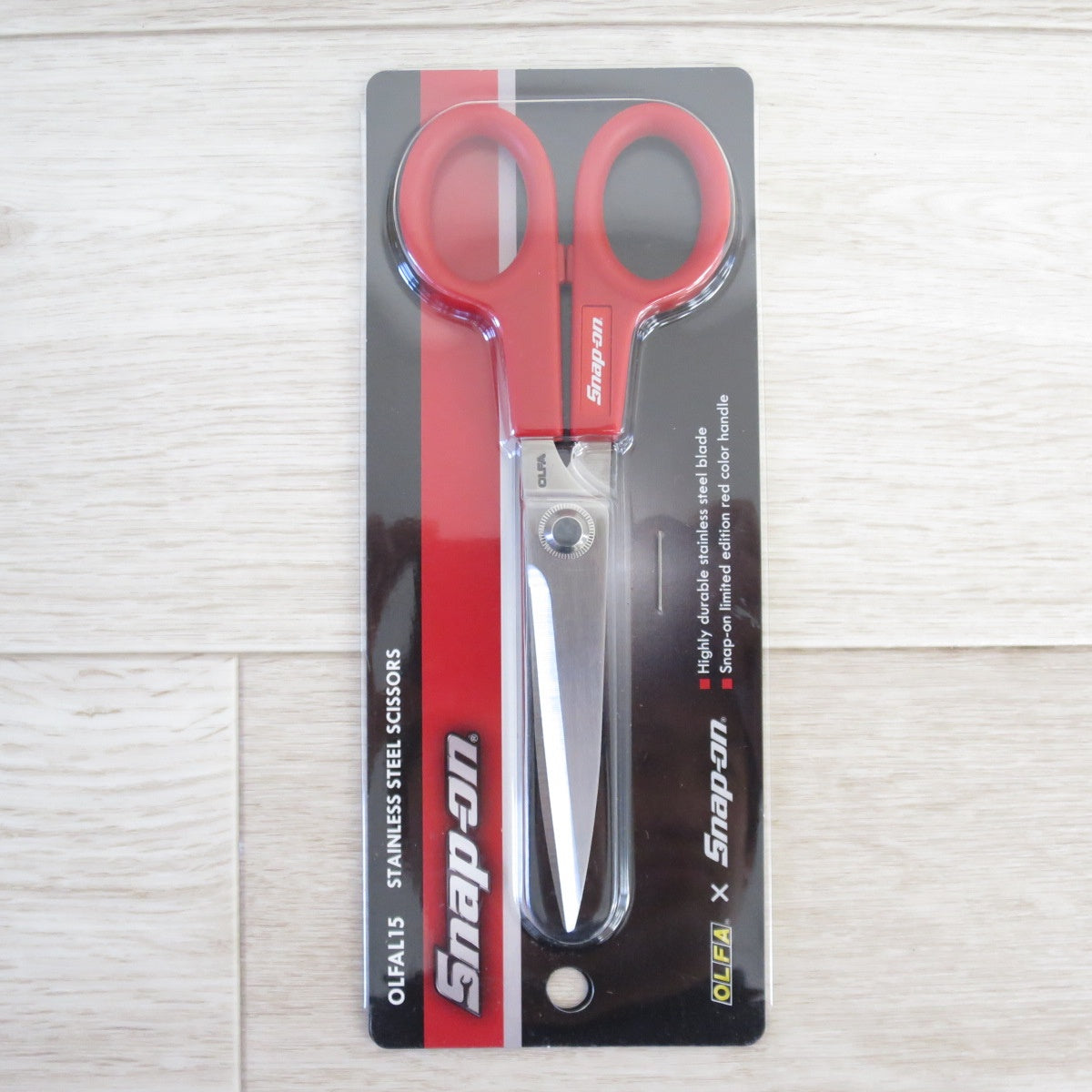 [送料無料] 未使用◇Snap-on OLFA コラボ 限定 ステンレス 製 ハサミ OLFAL15 レッド 赤 スナップオン オルファ はさみ 鋏◇