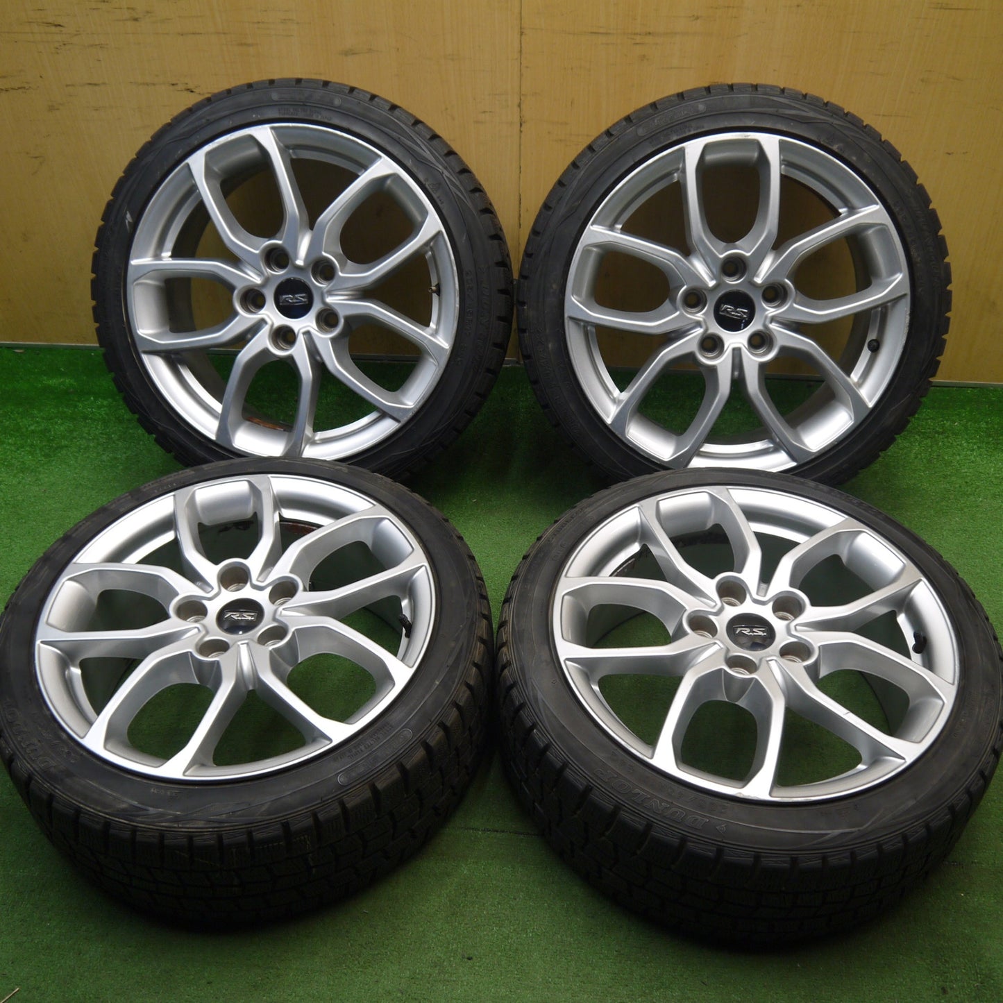 4本価格★ルノー ルーテシア RS 純正 205/45R17 スタッドレス ダンロップ ウインターマックス WM01 17インチ R.S. PCD114.3/5H★6033108Hス