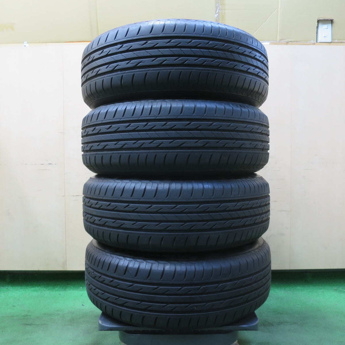 [送料無料] バリ溝！キレイ！8.5分★トヨタ 50系 プリウス 純正 195/65R15 ブリヂストン ネクストリー エコピア 15インチ PCD100/5H★5031806イノ