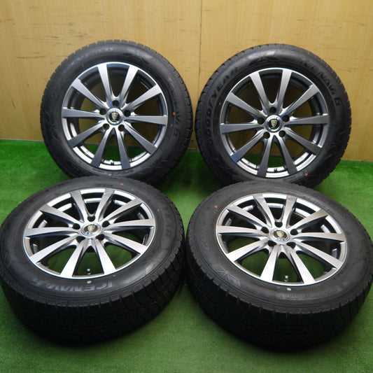 キレイ★スタッドレス 215/60R17 グッドイヤー アイスナビ6 MANARAY SPORT マナレイスポーツ 17インチ PCD114.3/5H★5041403Hス