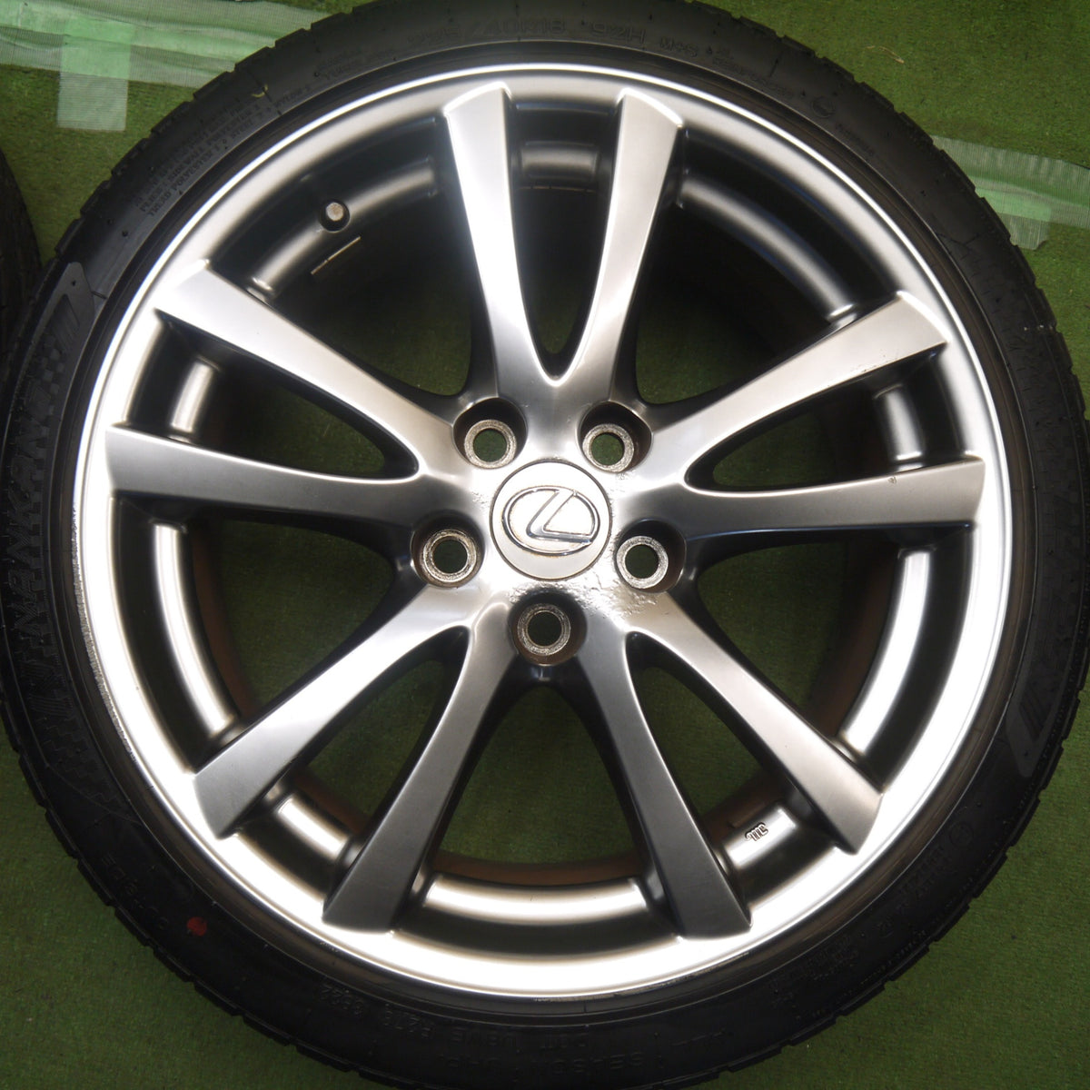 4本価格！22年◎レクサス IS 純正 225/40R18 255/40R18 ナンカン Sportnex NS-25 18インチ PCD114.3/5H◎6100501Hノ