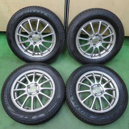 バリ溝！23年！ほぼ10分★スタッドレス 175/65R15 ブリヂストン ブリザック VRX2 ECO FORME エコフォルム 15インチ PCD100/4H★5081105イス
