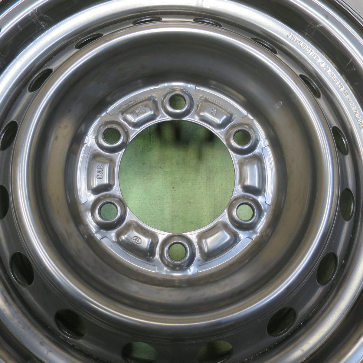 新車外し！26年◎トヨタ 200系 ハイエース 純正 スチール 195/80R15 107/105S ブリヂストン エコピア RD613 15インチ PCD139.7/6H◎6062605イノ