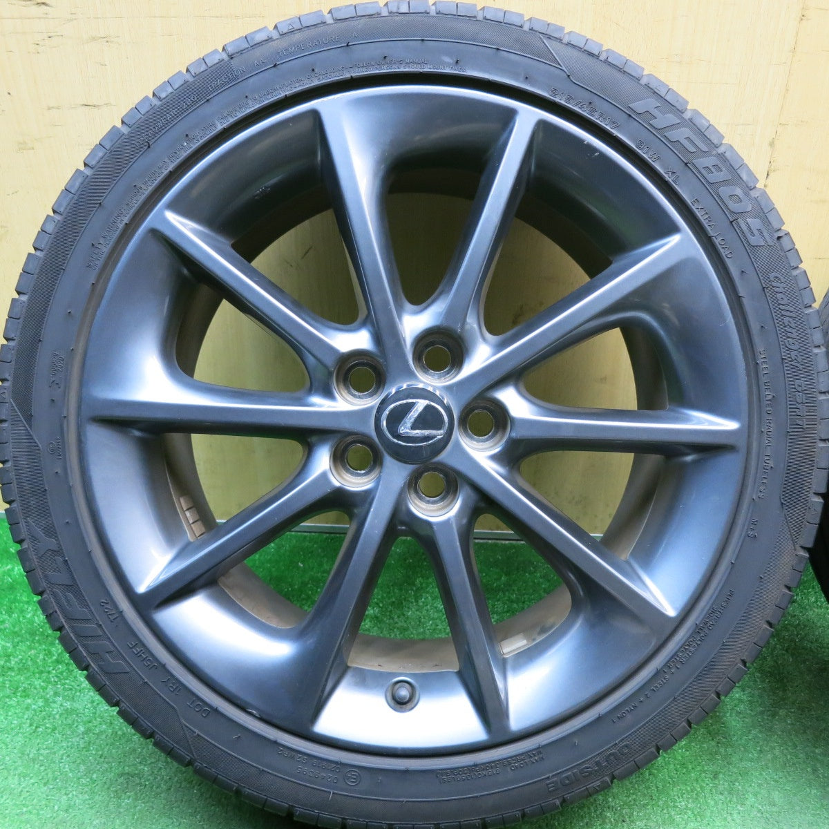 バリ溝！22年！9分★レクサス CT 200 h 純正 215/45R17 ハイフライ HF805 グッドイヤー EfficientGrip ECO EG02 17インチ PCD100/5H★6022303HAノ