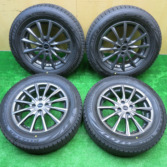 バリ溝！24年！キレイ！9.5分★スタッドレス 195/65R16 ブリヂストン ブリザック VRX2 BALMINUM バルミナ 16インチ PCD100/4H★5100902HAス