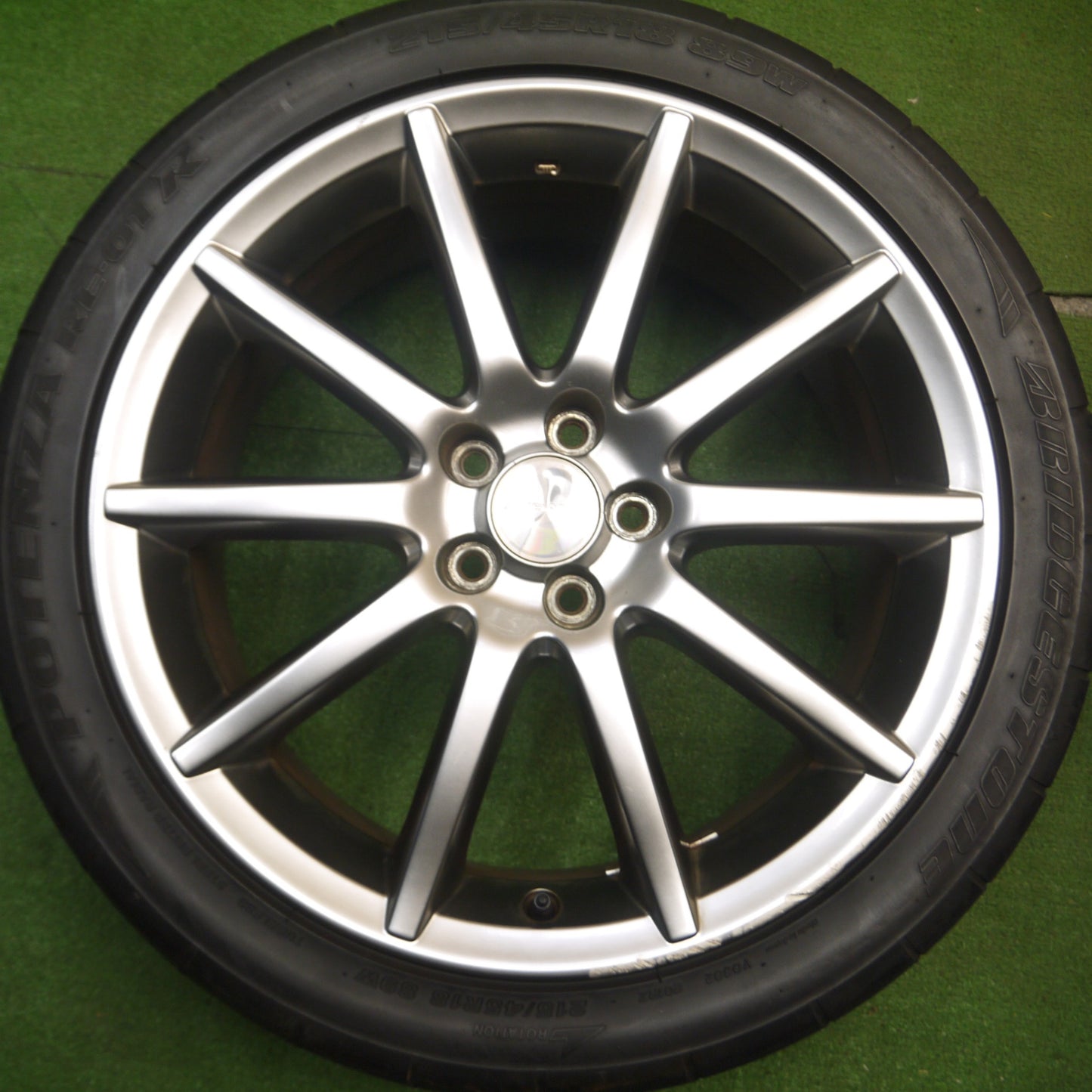 [送料無料] 4本価格★スバル BP レガシィ 純正 215/45R18 ブリヂストン ポテンザ RE-01R 18インチ PCD100/5H★5030504Hノ