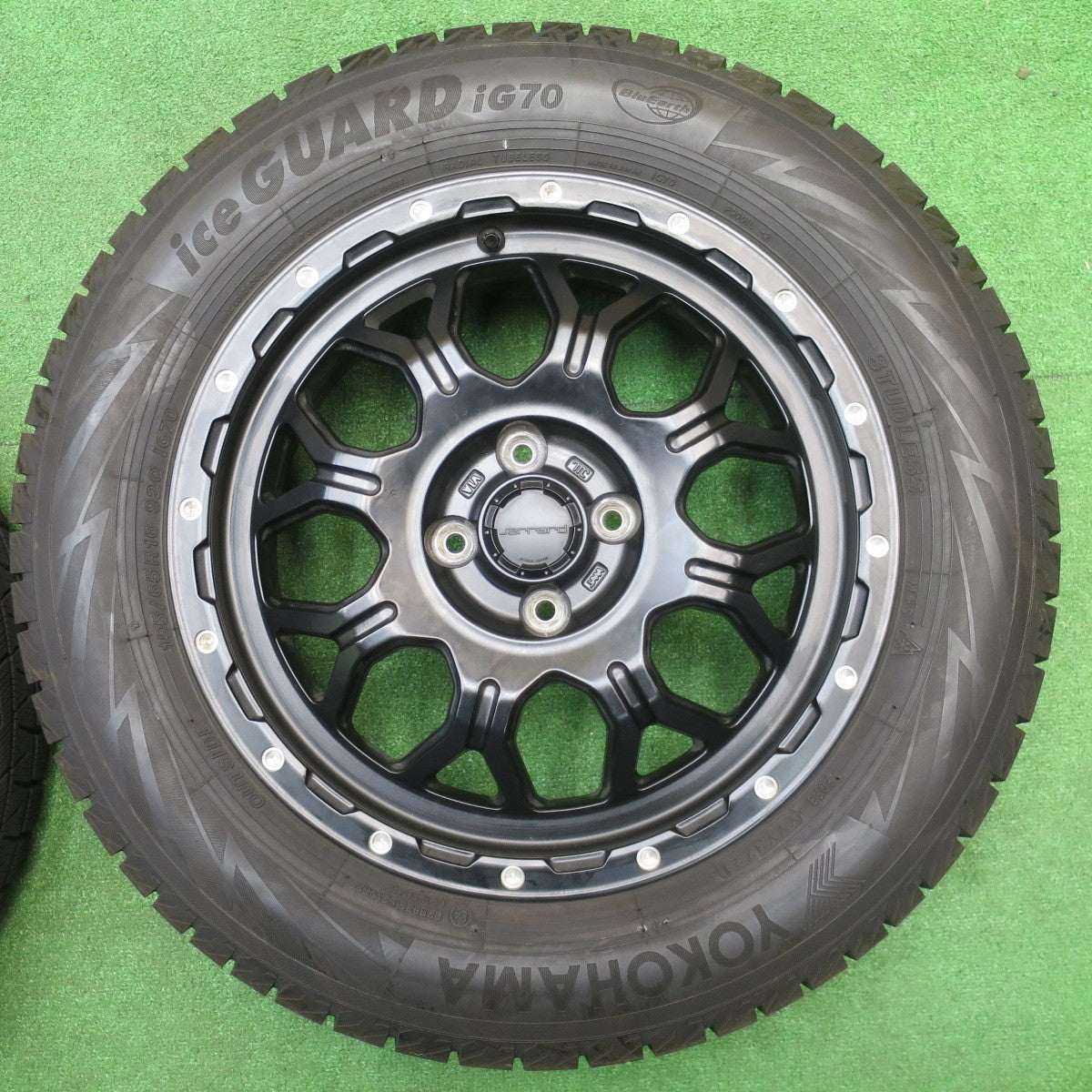 バリ溝！21年！キレイ！9分★スタッドレス 195/65R16 ヨコハマ アイスガード iG70 HI-BLOCK JERRARD ハイブロック ジェラード 16インチ PCD100/4H★5110702NJス