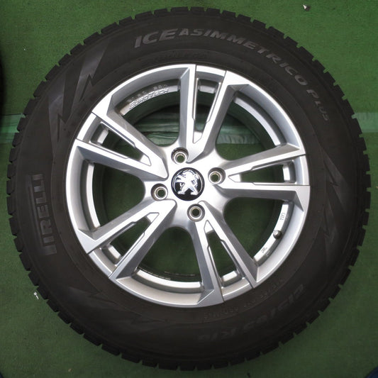 キレイ◎プジョー 等 EUROTECH GAYA SOLI 215/65R16 スタッドレス ピレリ アイスアシンメトリコ プラス ユーロテック ガヤ ソリ 16インチ PCD108/4H◎6100401NJス