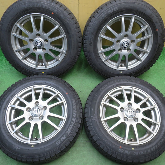 超バリ溝！25年！キレイ！9.5分以上★スタッドレス 185/65R15 オートバックス ノーストレック N5 NIRVANA NV ニルバーナ ニルヴァーナ 15インチ PCD114.3/5H★6051301NJス