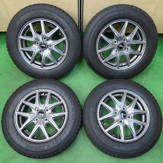 *送料無料* バリ溝！23年！キレイ！9.5分★スタッドレス 155/80R14 トーヨー デルベックス 935 SIBILLA NEXT F05 シビラ 14インチ PCD100/4H★4060509イス