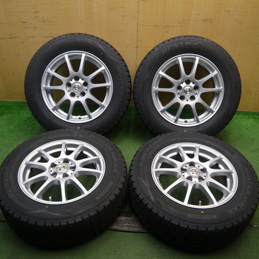 バリ溝！23年！9.5分★プリウス 等 195/65R15 スタッドレス ダンロップ ウインターマックス WM02 ZEPHYR ゼファー 15インチ PCD100/5H★5100301Hス
