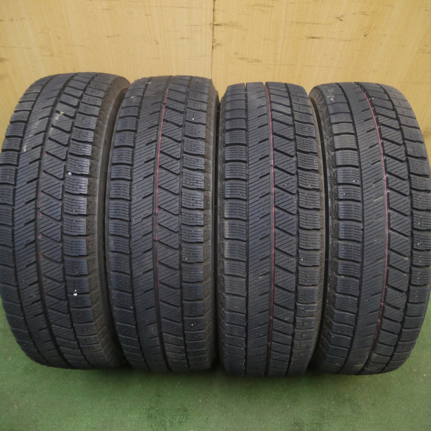 *送料無料* バリ溝！21年！キレイ！9.5分以上★スタッドレス 155/65R13 ブリヂストン ブリザック VRX3 SPORT ABELIA 13インチ PCD100/4H★4032501Hス