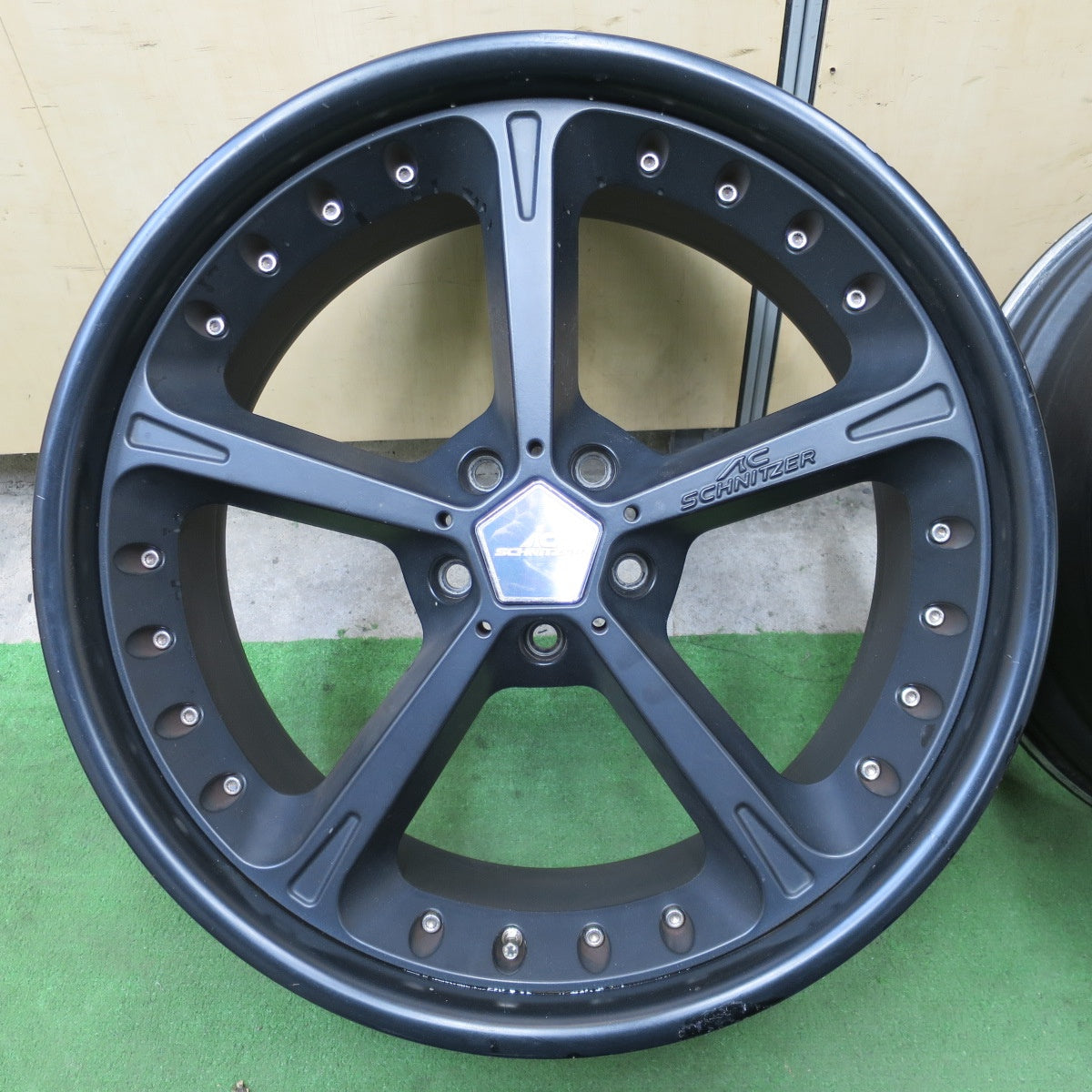 4本価格！ハブリング付き★レンジローバー BMW X5 X6 等 AC SCHNITZER ACシュニッツァー 22インチ ホイール 22×10J PCD120/5H★6032701ナホ