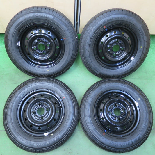 新車外し！25年★スズキ エブリイ バン 純正 スチール 145/80R12 80/78N ヨコハマ BluEarth-Van RY55 RY55D 12インチ PCD100/4H★5071101イノ