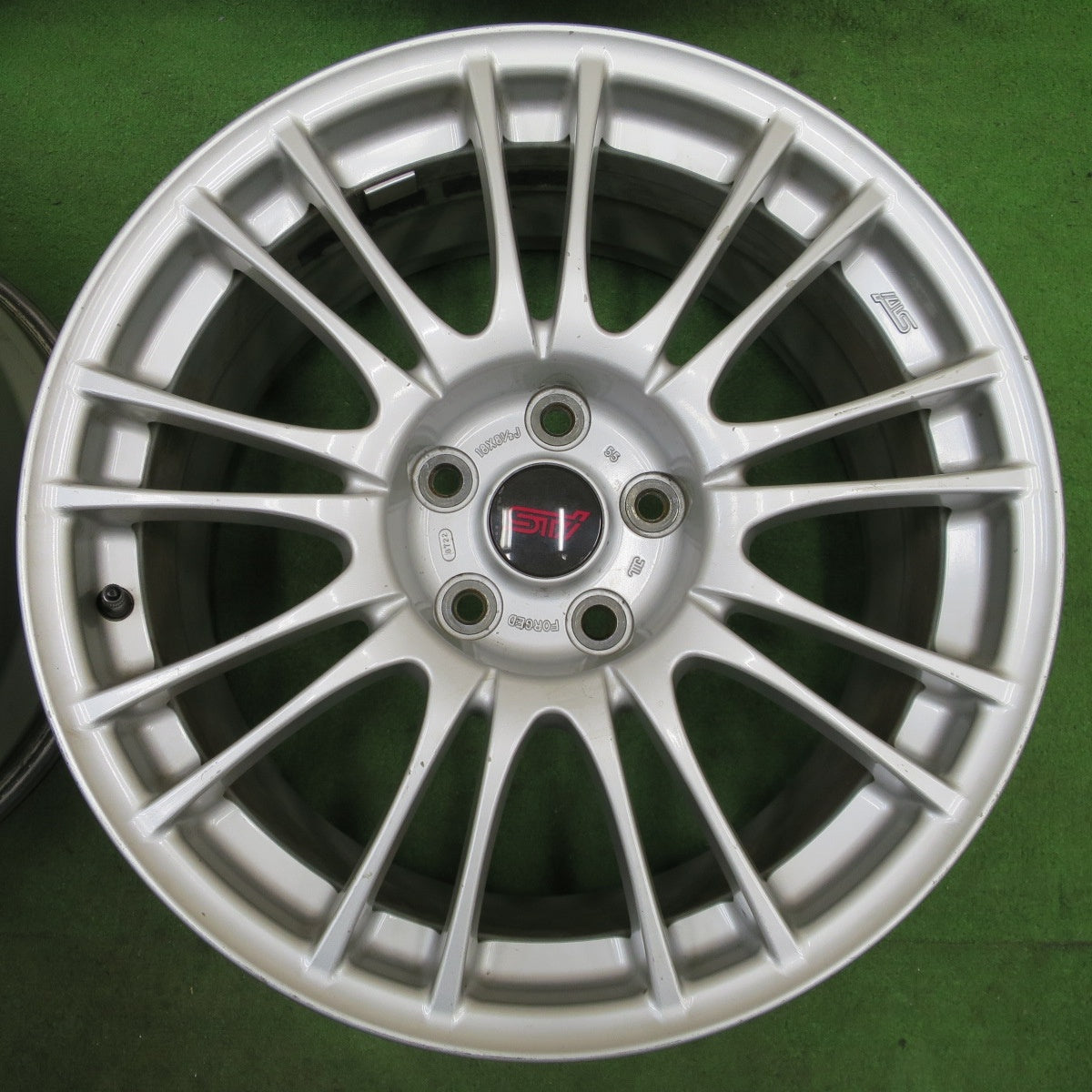 4本価格★スバル GRB インプレッサ WRX STi 純正 OP BBS RV739 ホイール 18インチ 18×8.5J PCD114.3/5H★6021405ナホ