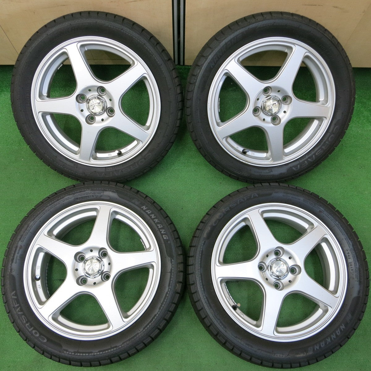 *送料無料* バリ溝！9.5分★三菱 アイ 用 145/65R15 175/55R15 スタッドレス ナンカン CORSAFA Treffer トレファー PCD100/4H★4053102イス