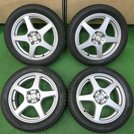 *送料無料* バリ溝！9.5分★三菱 アイ 用 145/65R15 175/55R15 スタッドレス ナンカン CORSAFA Treffer トレファー PCD100/4H★4053102イス