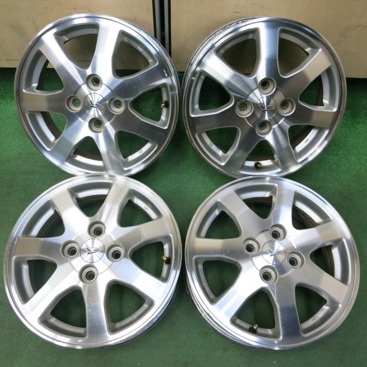 [送料無料] 4本価格★ダイハツ ムーヴ カスタム 純正 ホイール 14インチ 14×4.5J PCD100/4H★4103110SYホ