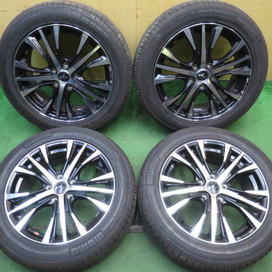 バリ溝！24年！9.5分★LEONIS UC 205/55R17 モモ トップラン M300 AS SPORT 17インチ レオニス PCD114.3/5H★5063001NJノ