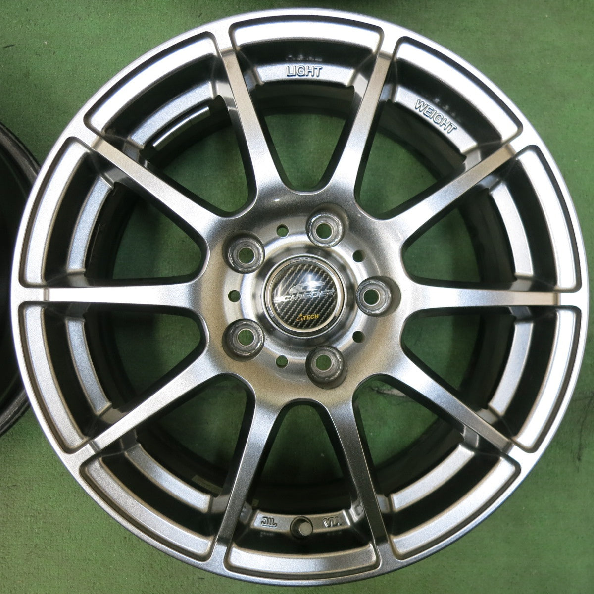 [送料無料] キレイ★SCHNEIDER ATECH 16インチ ホイール シュナイダー エーテック 16×6.5J PCD114.3/5H★5012210SYホ
