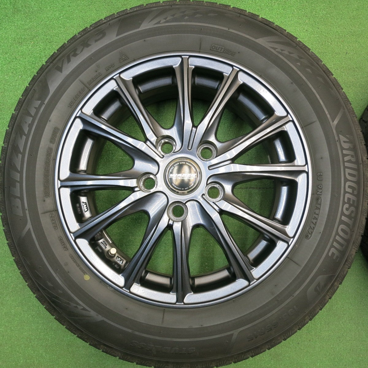 キレイ！22年★スタッドレス 195/65R15 ブリヂストン ブリザック VRX3 WAREN ヴァーレン 15インチ PCD114.3/5H★6020508HAス