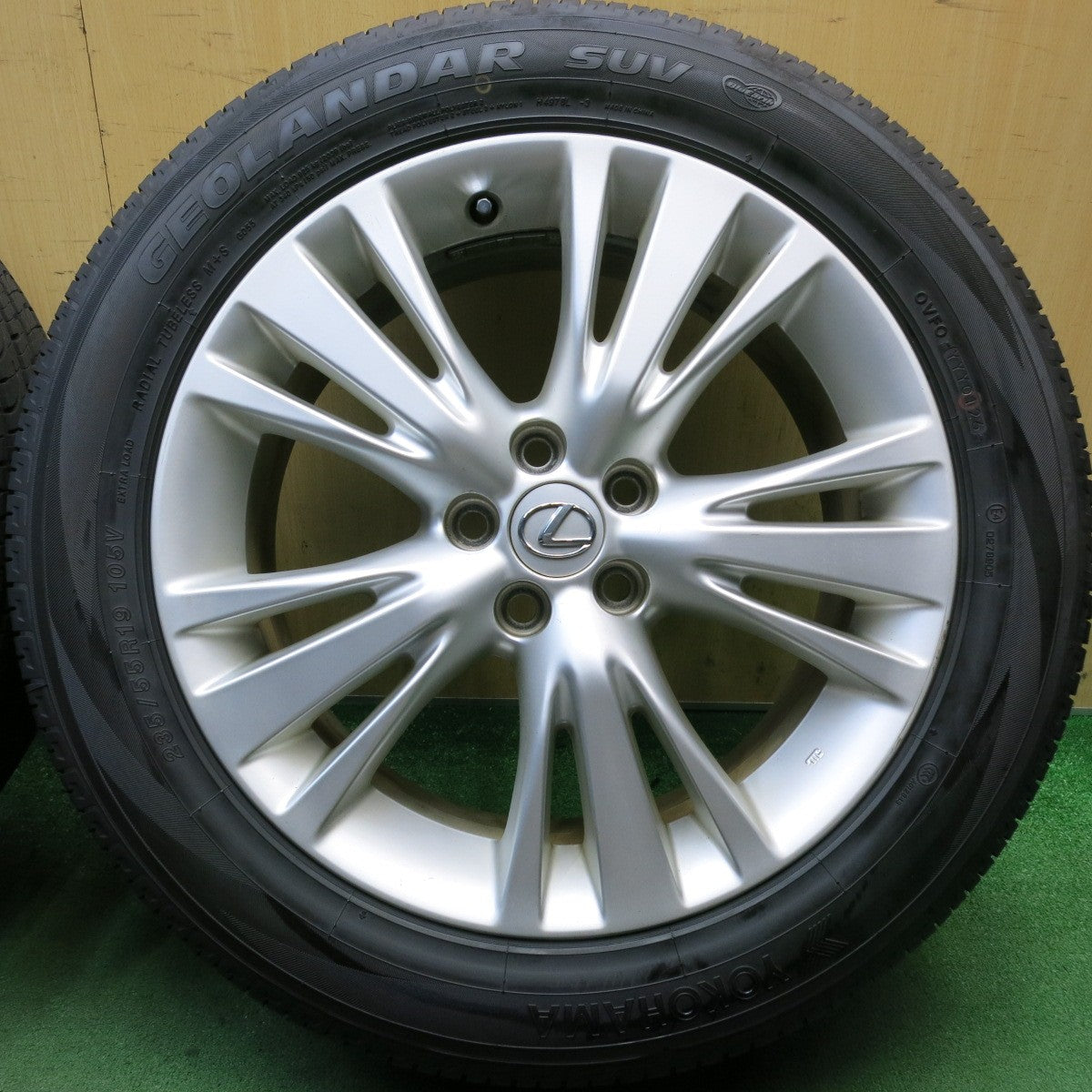 ほぼ未使用！26年◎レクサス RX 純正 235/55R19 ヨコハマ ジオランダー SUV 19インチ PCD114.3/5H◎6092706HAノ