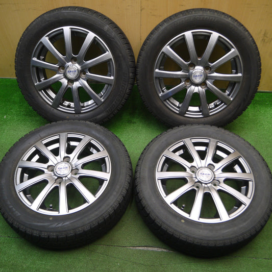 [送料無料] バリ溝！8.5分★スタッドレス 155/65R14 ブリヂストン ブリザック VRX ZACK JP-110 MONZA ザック 14インチ PCD100/4H★5013107Hス