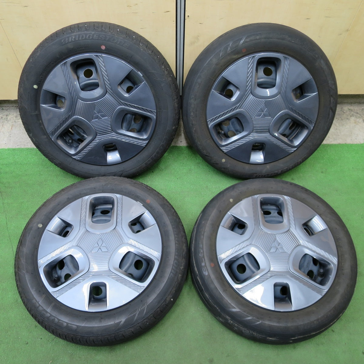 キレイ！23年★三菱 デリカ ミニ 純正 スチール 155/65R14 ブリヂストン エコピア EP150 14インチ PCD100/4H★6021805ナノ