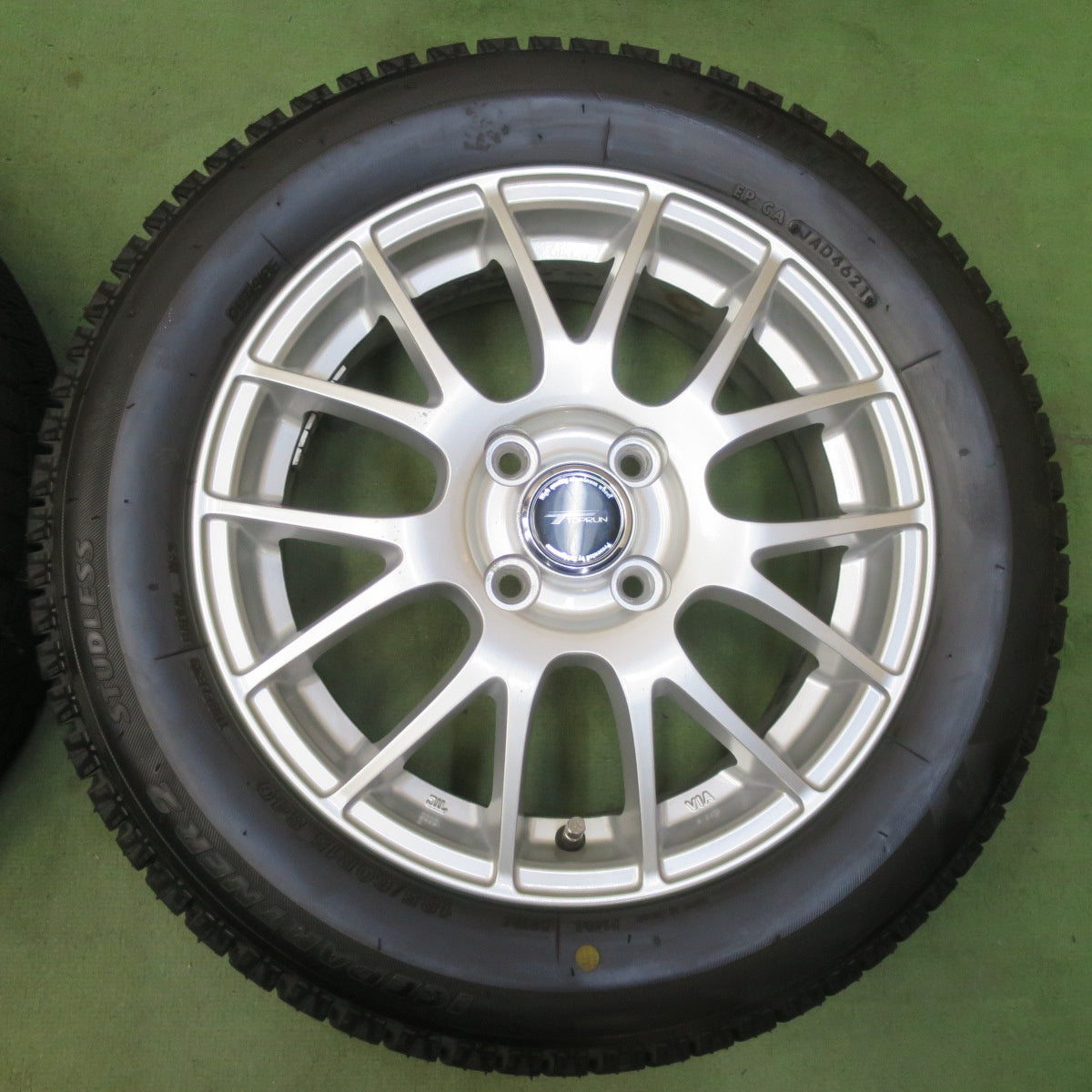 バリ溝！キレイ！ほぼ10分★スタッドレス 185/60R15 ブリヂストン アイスパートナー2 TOPRUN トップラン 15インチ PCD100/4H★6051007イス