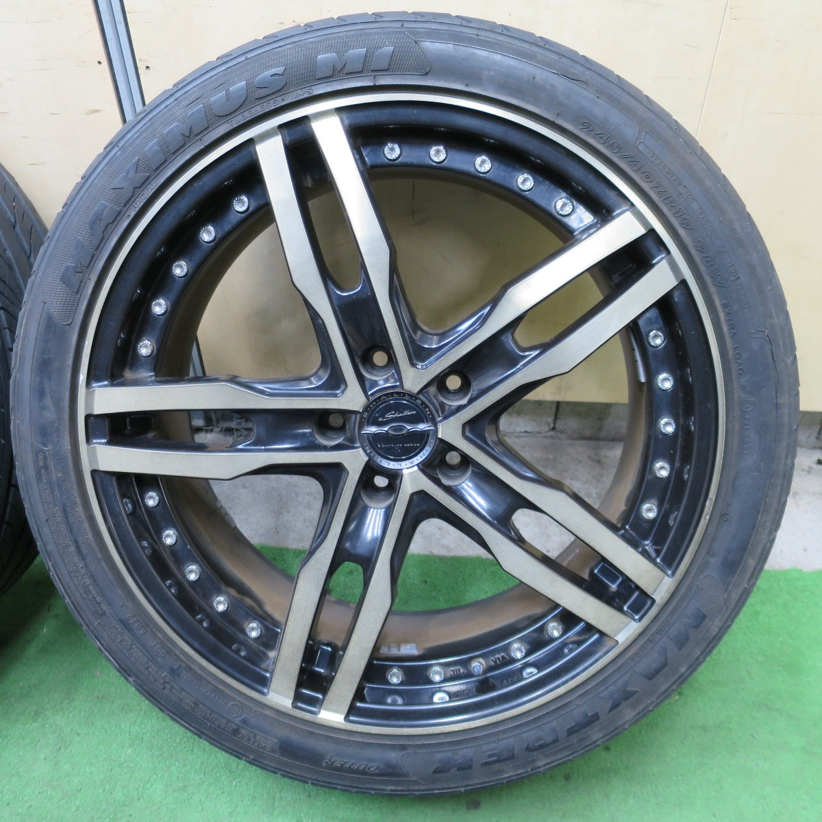 バリ溝！9分★Shallen XF-55 245/40R19 ファルケン ZIEX ZE912 マックストレック MAXIMUS M1 INGENS A1 シャレン 19インチ PCD114.3/5H★6030703ナノ